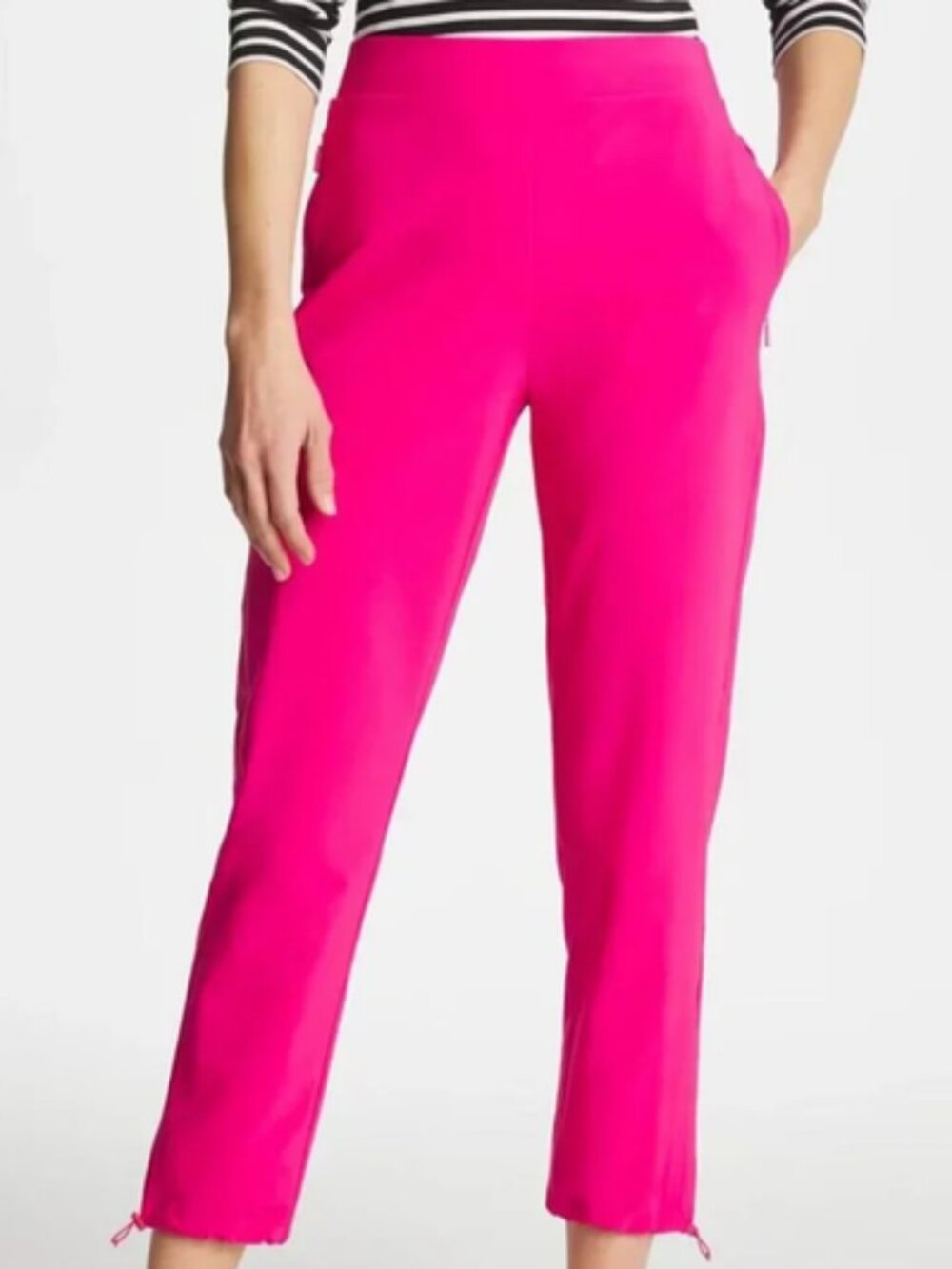 Chicos Zenergy® UPF Pink Bungee Crop Pants size 3